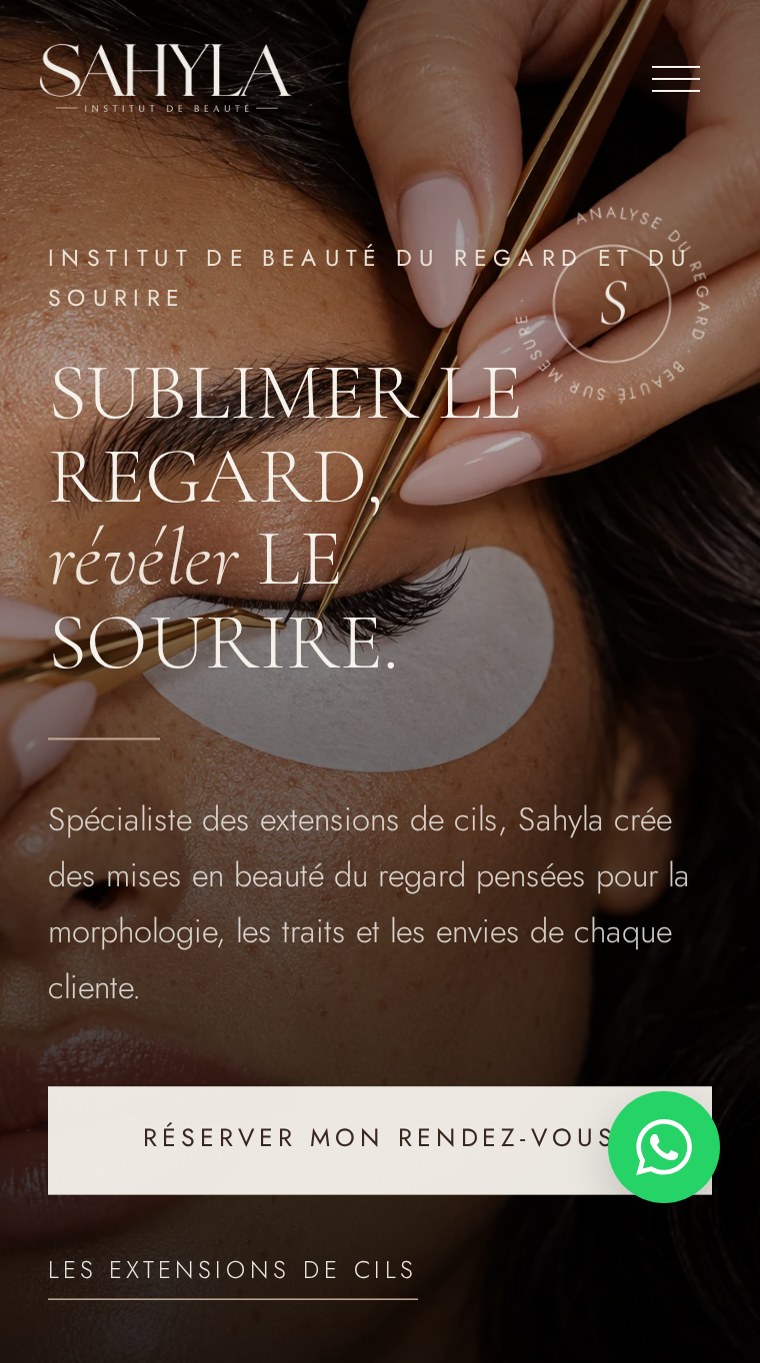 Page d'accueil du site Sahyla